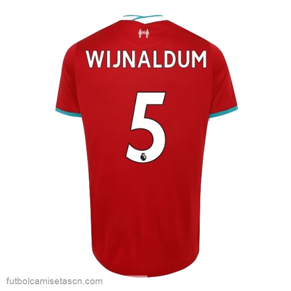 Camiseta Liverpool NO.5 Wijnaldum 1ª 2020/21 Rojo